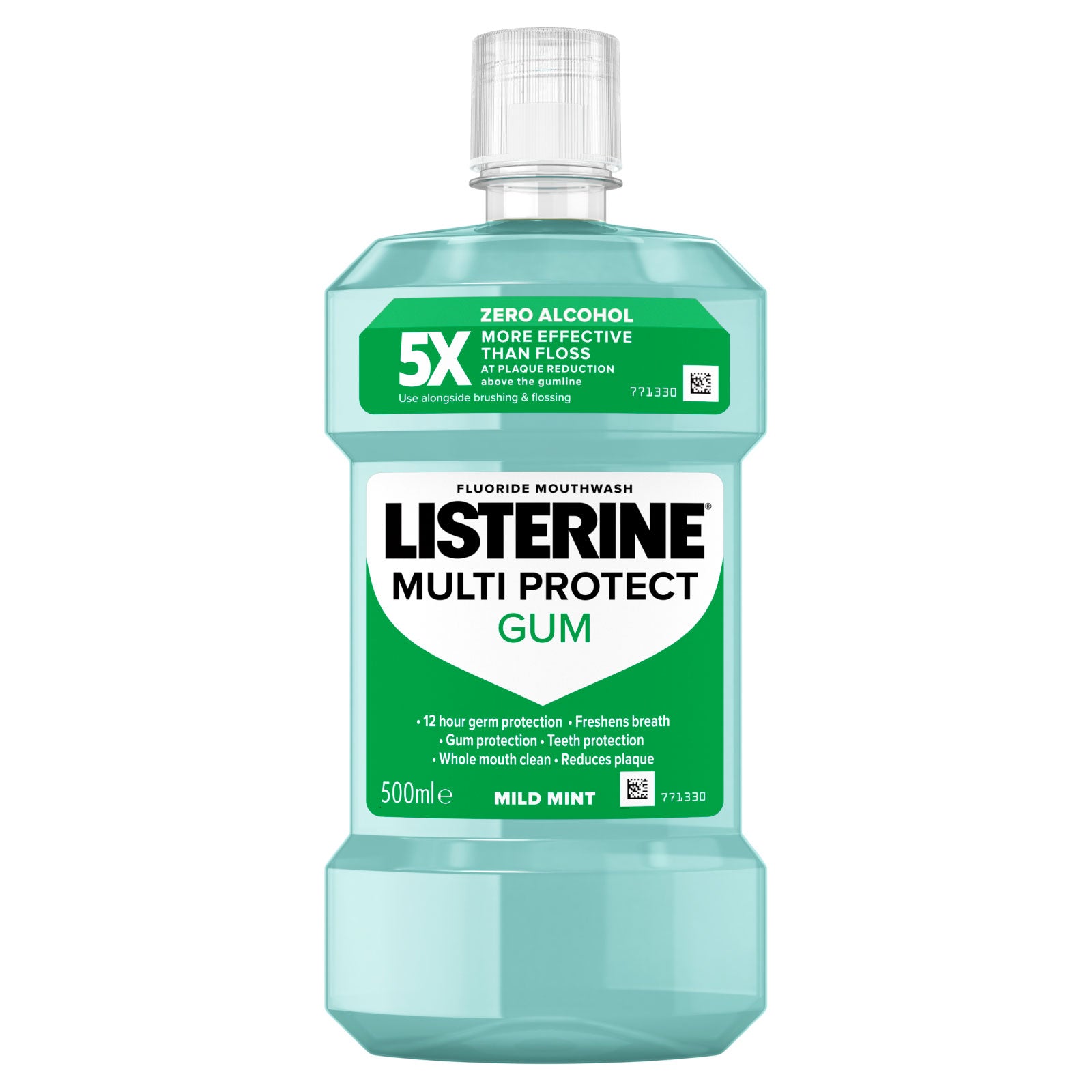 Listerine Multi Protect Gum Mild Mint Mouthwash 500ml | Daily Supplies