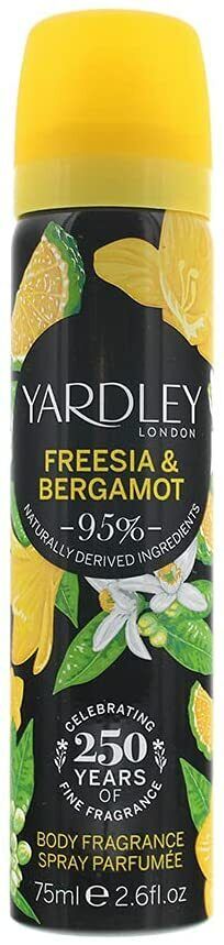Yardley Body Spray Freesia 75ml | Daily Supplies