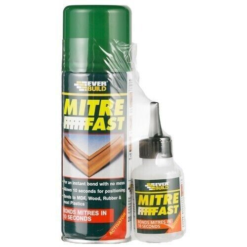 Everbuild Mitre Fast Instant Bonding Adhesive Kit 50 g Adhesive 200 ml Activator | Daily Supplies