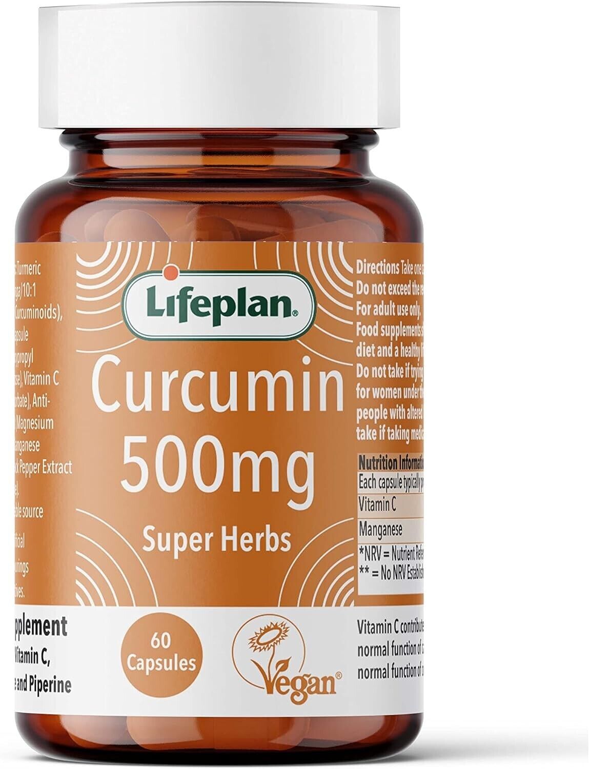 Lifeplan Super Herbs Curcumin 500 mg 60 Capsules | Daily Supplies