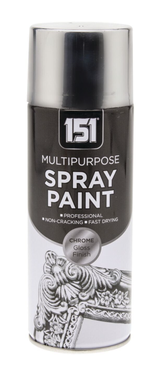 151 Chrome Gloss Finish Multipurpose Spray Paint 400ML | Daily Supplies