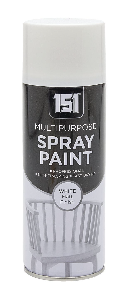 151 White Matt Finish Multipurpose Spray Paint 400ML | Daily Supplies