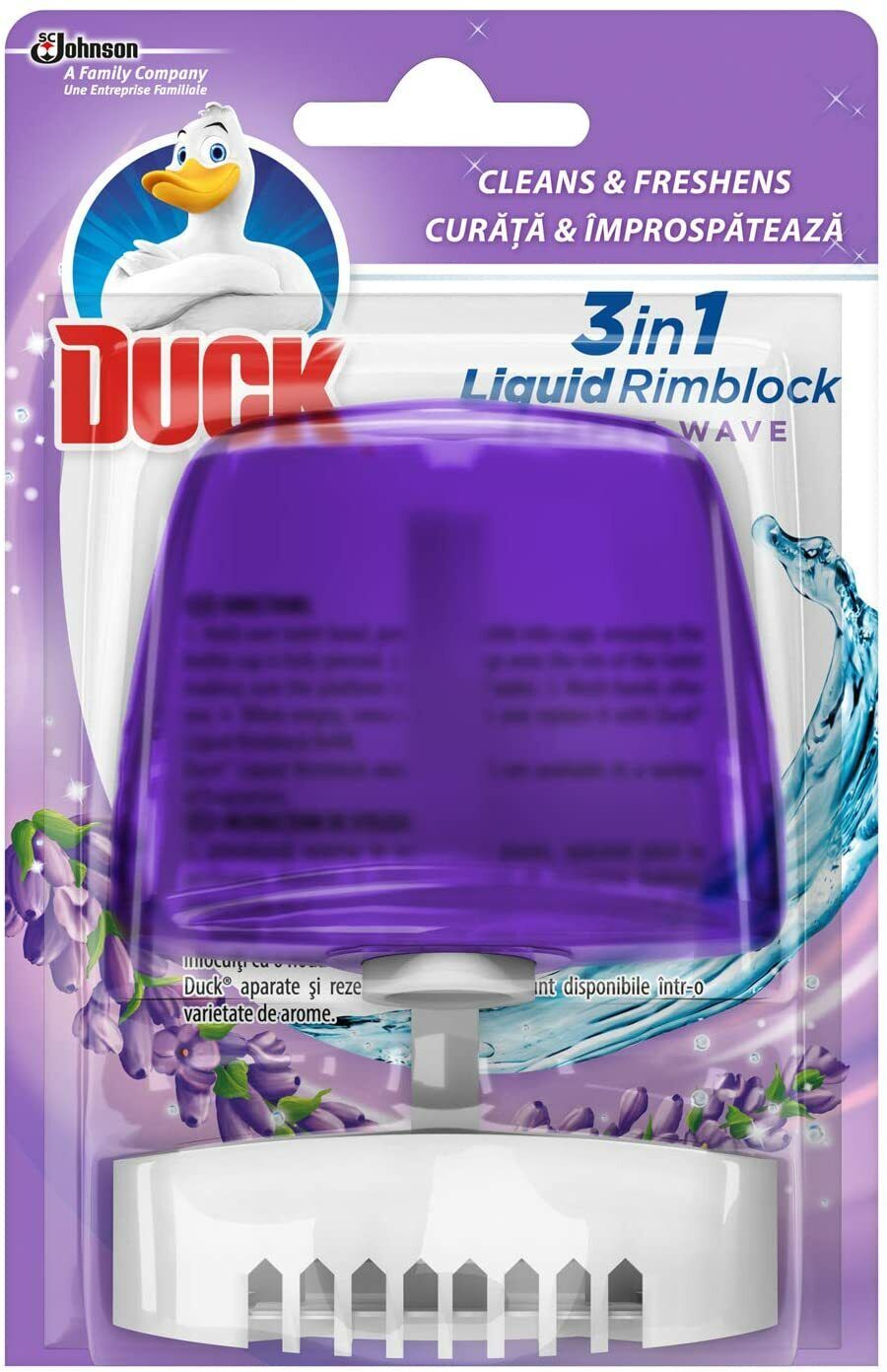 Toilet Duck Rimblock Holder Purple Wave 55ml | Daily Supplies