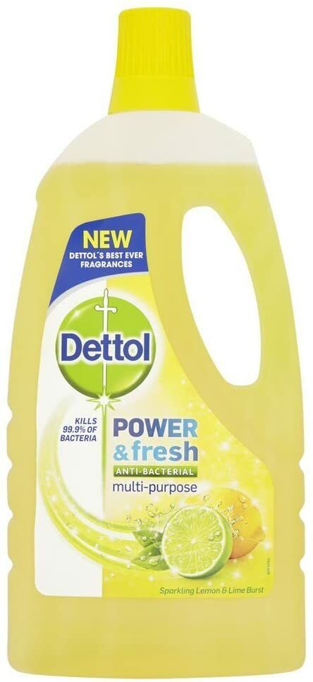 Dettol Power & Fresh Anti-Bacterial Floor Cleaner Lemon 1Liter | Daily Supplies