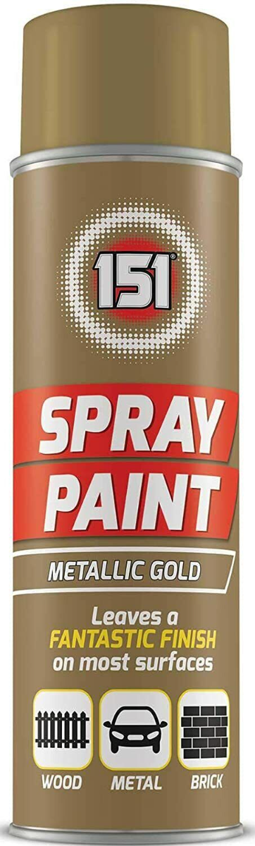 151 Metallic Gold Spray Paint for Fantastic Finish 250ML | Daily Supplies