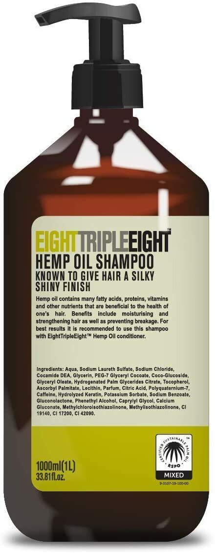 Eight Triple Eight Hemp Shampoo 1L | Daily Supplies