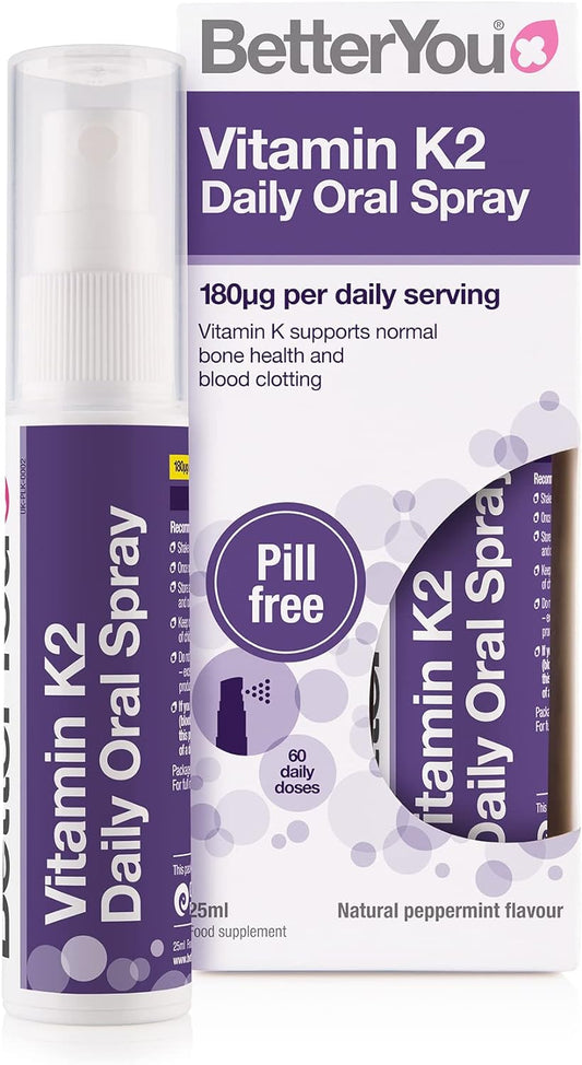 BetterYou Vitamin K2 Daily Oral Spray 15ml | Daily Supplies