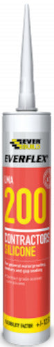 Everbuild Everflex 200 Contractors LMA Silicone Sealant Black 295ml | Daily Supplies