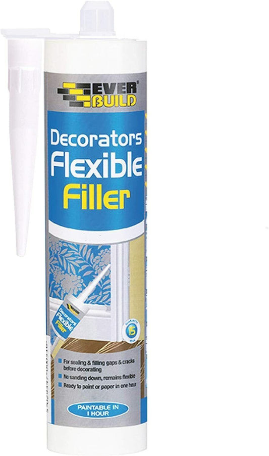 Everbuild Flexible Decorators Filler White 290ml | Daily Supplies
