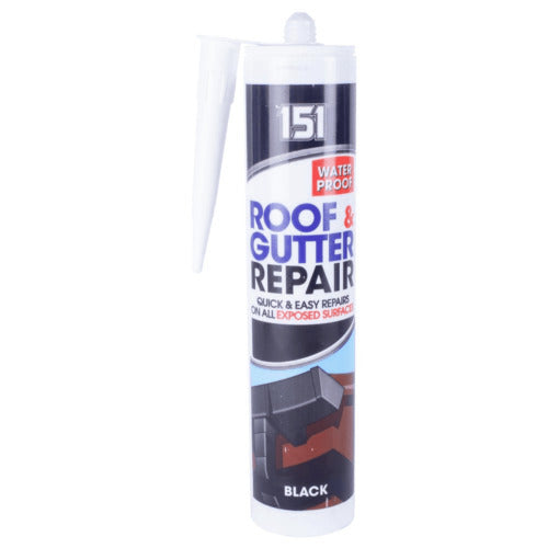 151 Black Roof & Gutter Waterproof Sealant for Repairs 400ML | Daily Supplies