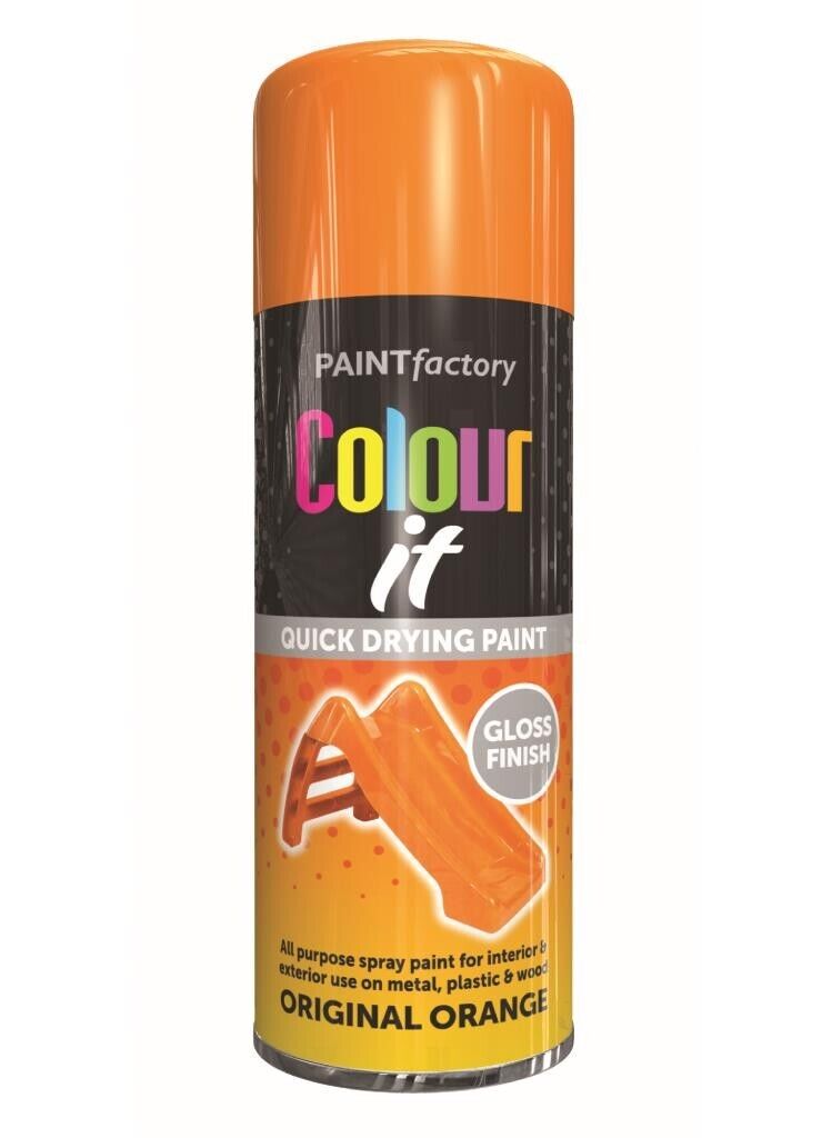 Paint Factory All Purpose Orange Gloss 400ml | Daily Supplies