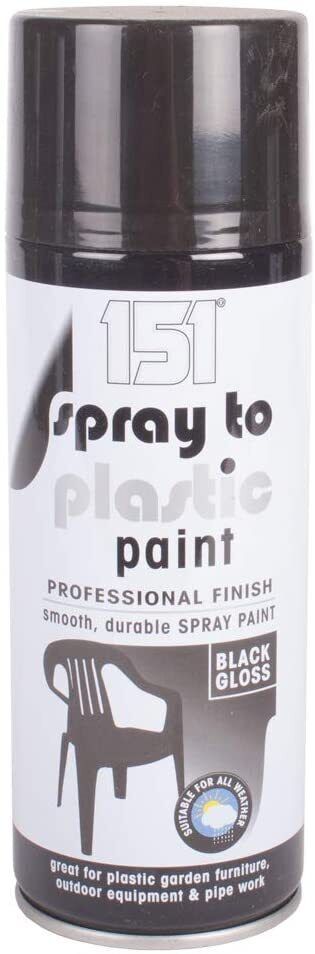 151 Black Gloss Professional Spray Paint For Plastic 400ML | Daily Supplies