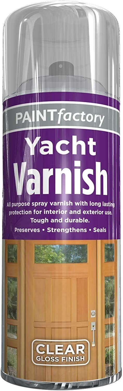 Paint Factory Yacht Varnish All Purpose Clear Gloss Finish 400ml | Daily Supplies