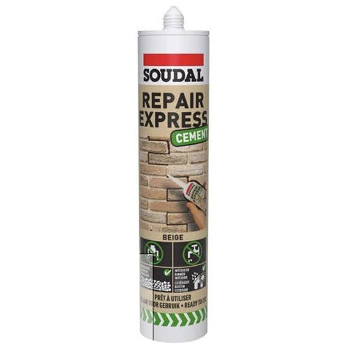 Soudal Repair Express Cement Tube Beige 290ml | Daily Supplies