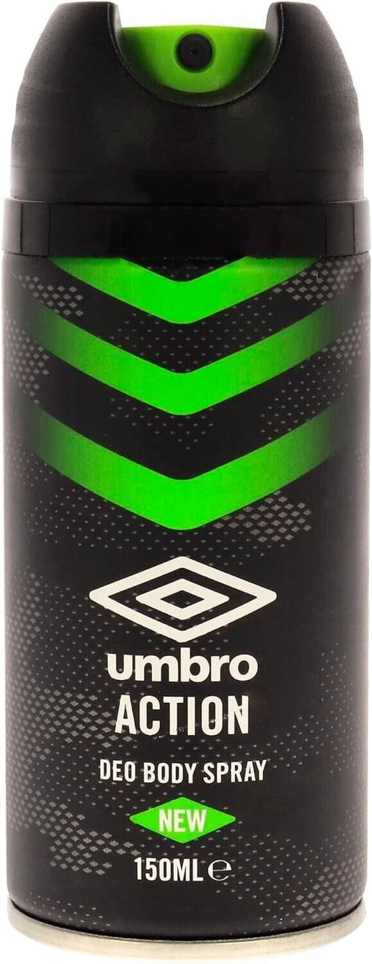 Umbro Action Body Spray Green 150ml | Daily Supplies