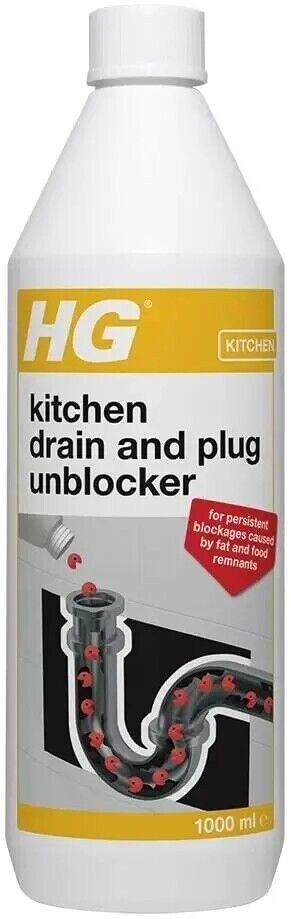 HG Kitchen Drain & Plug Unblocker 1L | Daily Supplies