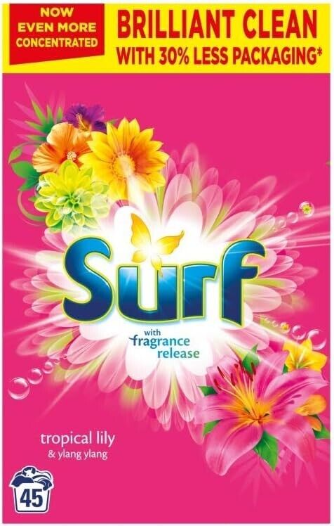 Surf Tropical Lily & Ylang-Ylang Laundry Powder 45 Washes 2.25KG | Daily Supplies