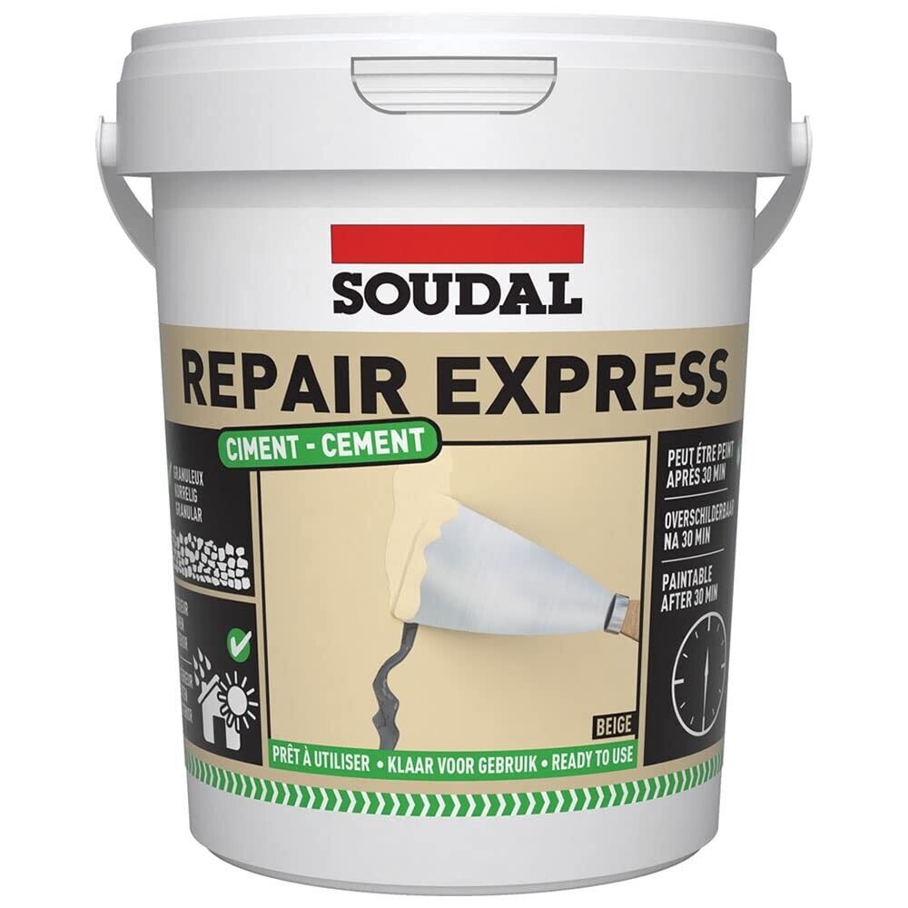 Soudal Repair Mortar Cement Ready Filler Beige 900ml | Daily Supplies
