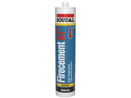 Soudal Firecement HT High Temperature Resistant Black 300ml | Daily Supplies