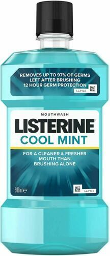 Listerine Antibacterial Mouthwash Coolmint 500ml | Daily Supplies
