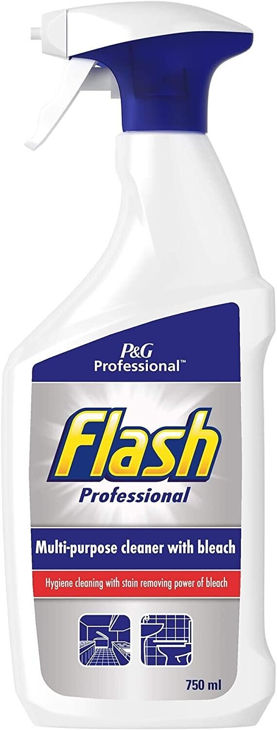 Flash Professional Multi-Purpose Cleaner with Bleach Spray 750ml | Daily Supplies