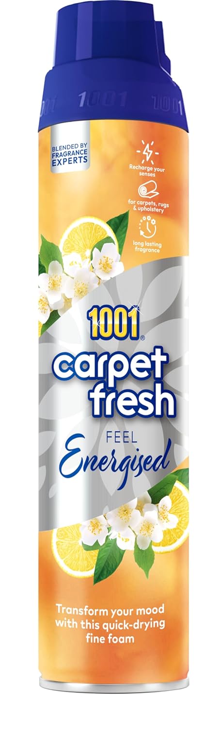 1001 Feel Energised Carpet Fresh Odour Remover Spray 300ml | Daily Supplies