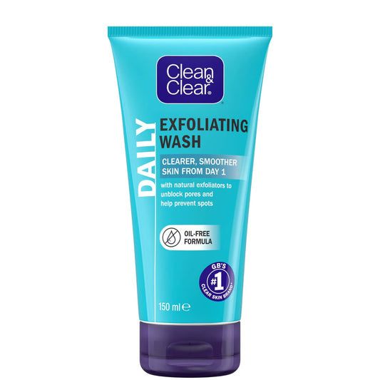 Clean & Clear Oil-Free Exfoliating Daily Face Wash 150ml | Daily Supplies