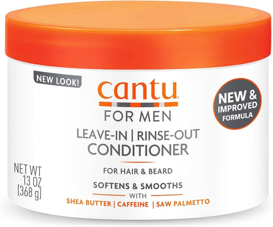 Cantu For Men Leave-In Rinse Out Conditioner Hair & Beard 368gm | Daily Supplies