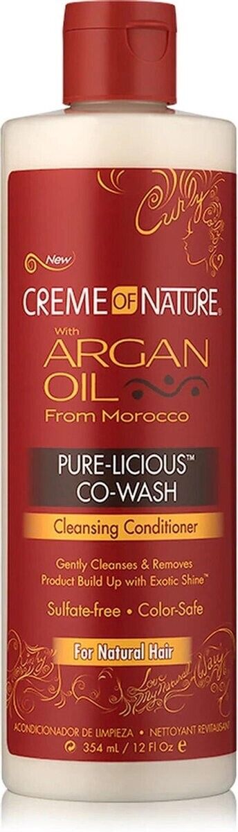 Cream of Nature Argan Oil From Morocco Pure-licious Co-Wash Cleansing Conditioner 354ml | Daily Supplies