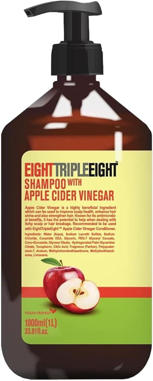 Eight Triple Eight Shampoo Apple Cider Vinegar 1L | Daily Supplies