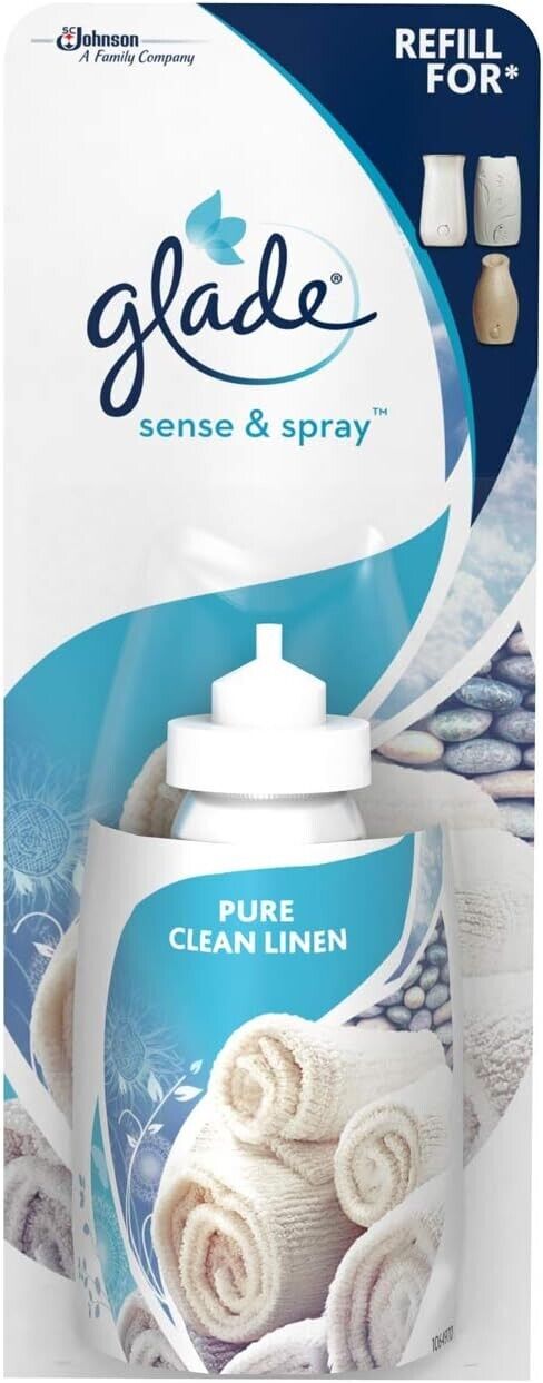 Glade Sense & Spray Pure Clean Linen Air Freshener Refill 18ml | Daily Supplies