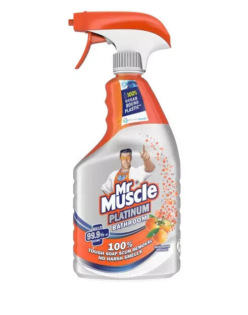 Mr Muscle Bathroom Cleaner Platinum Mandarin & Orange 750ml | Daily Supplies