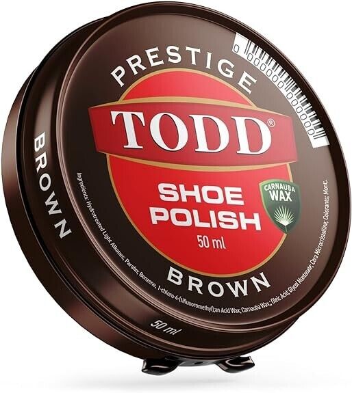 Prestige Todd Shoe Polish Brown 50ml | Daily Supplies