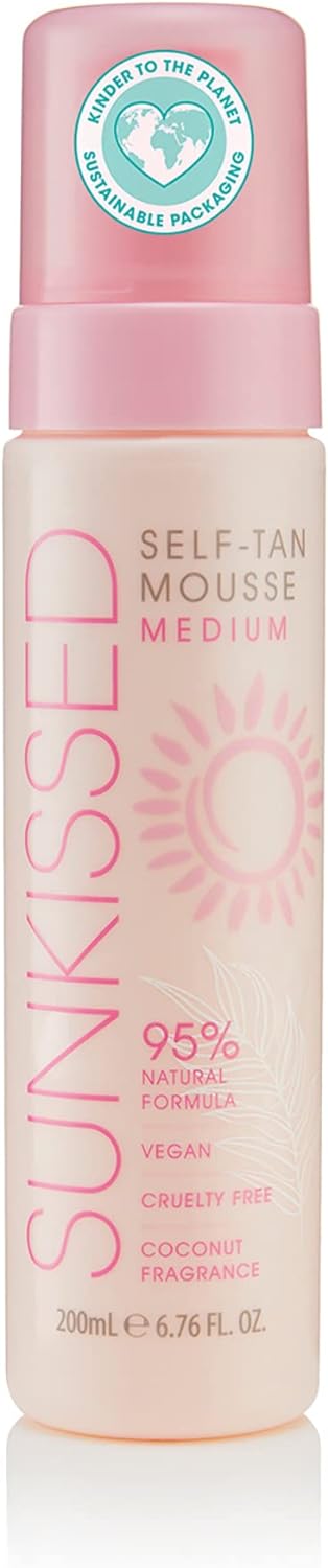 Sunkissed Medium Coconut Fragrance Self Tan Mousse 200ml | Daily Supplies