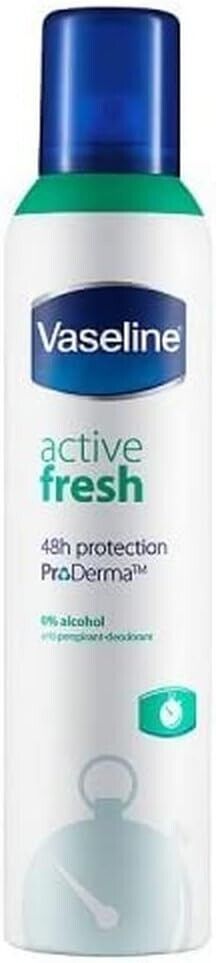 Vaseline AntiPerspirant Aerosol Deodorant Active Fresh 250ml | Daily Supplies