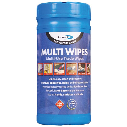 Bond It Decorators Range Multi Use Wipes For Trade Use 100 Wipes | Daily Supplies