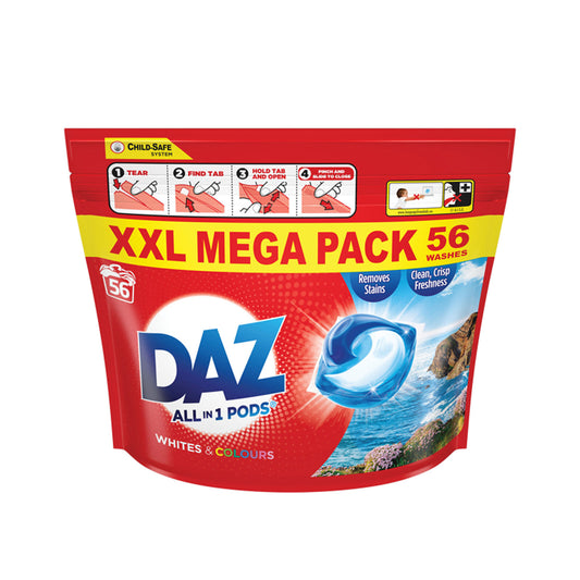 Daz All-in-1 Washing Capsules 56 Washes | Daily Supplies