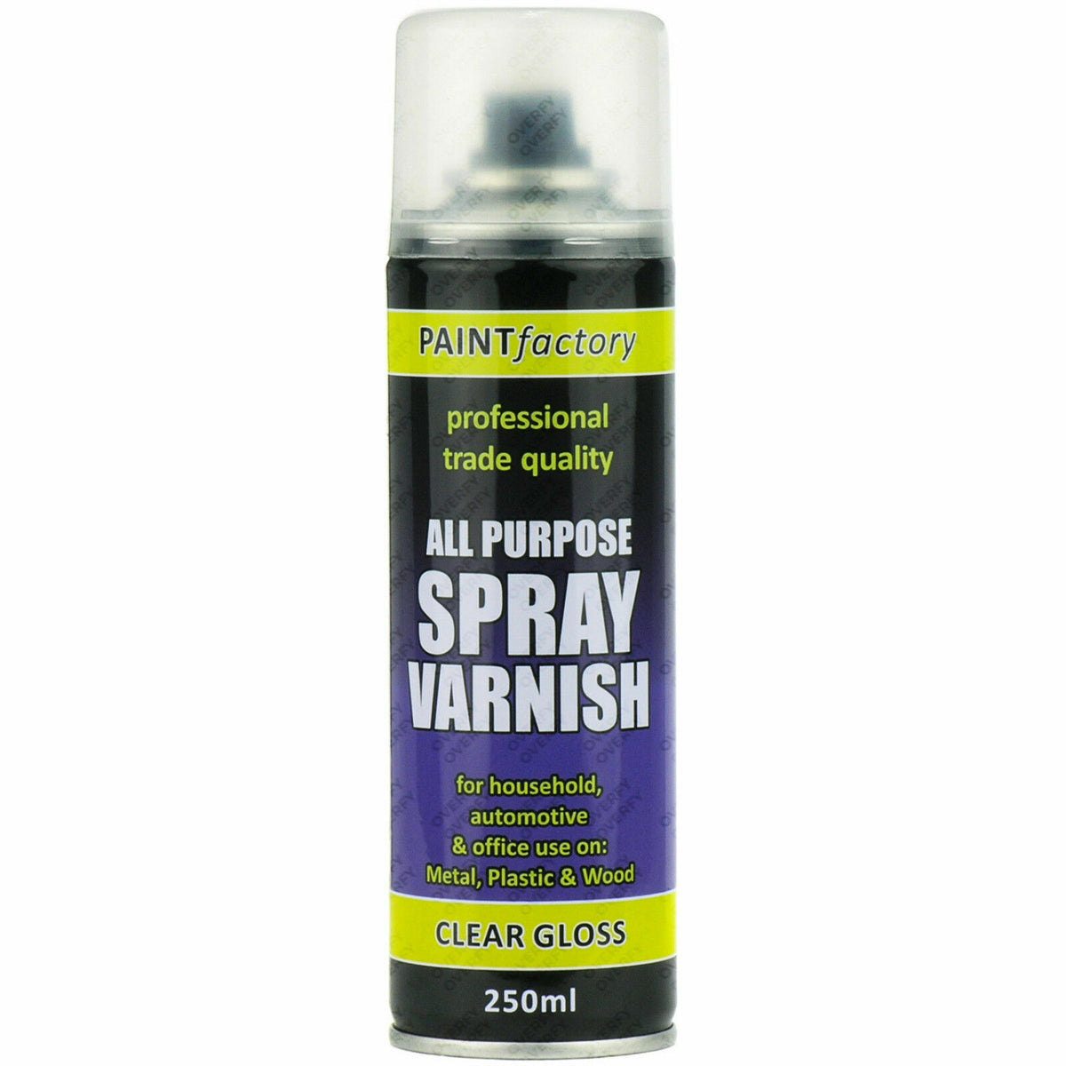 Paint Factory Clear Gloss Varnish Spray Can 250ml | Daily Supplies