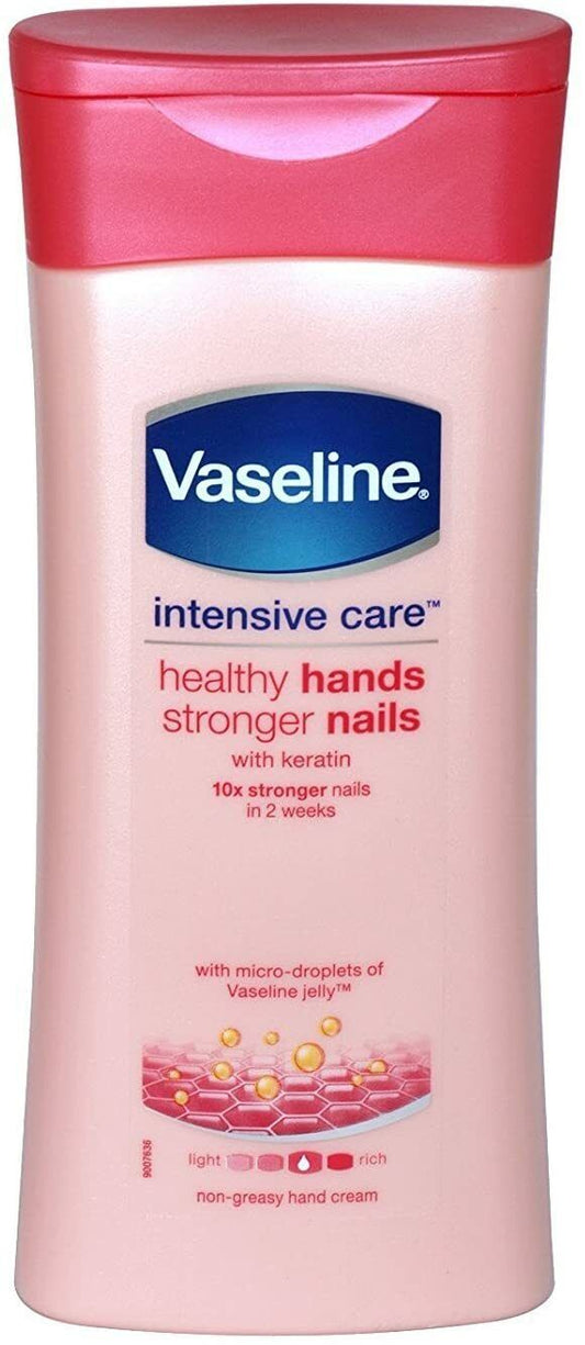 Vaseline Healthy Hands & Stronger Nails Lotion 200ml | Daily Supplies