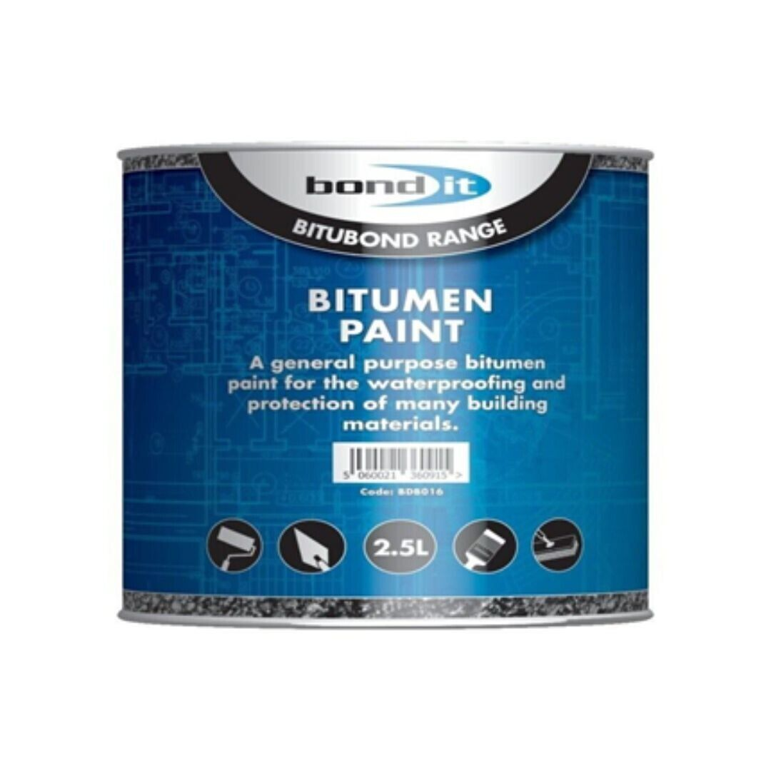 Bond It Bitbound Range Bitumen Paint For Waterproofing 2.5L | Daily Supplies