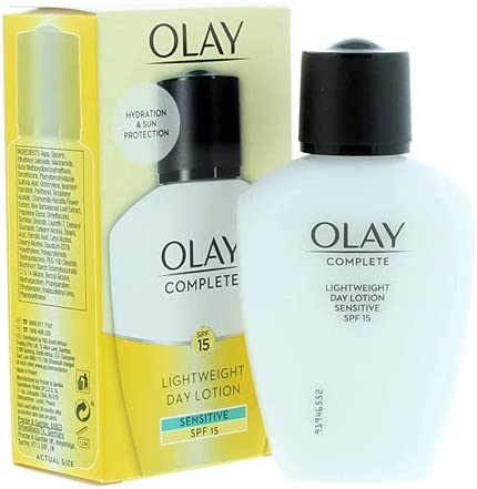 Olay SPF15 Complete Lightweight 3-in-1 Moisturiser Day Fluid Sensitive 100ml | Daily Supplies