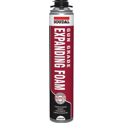 Soudal B3 Gap Filler PU Expanding Foam Gun Grade Champagne 750ml | Daily Supplies