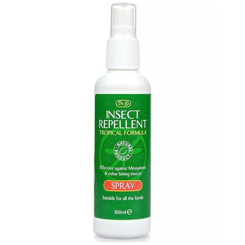 Dr J's Insect Mosquito Repellent Spray Tropical Formula 100ml | Daily Supplies