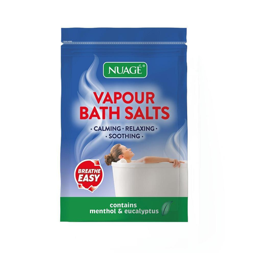 Nuage® Vapour Bath Salts Soothing Relaxing Menthol & Eucalyptus 450g | Daily Supplies