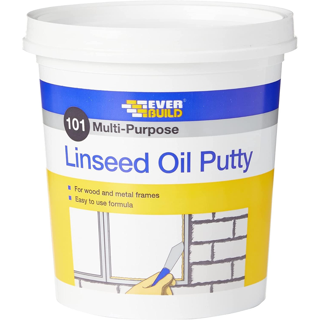 Everbuild 101 Multi-Purpose Linseed Oil Putty Natural 2kg | Daily Supplies