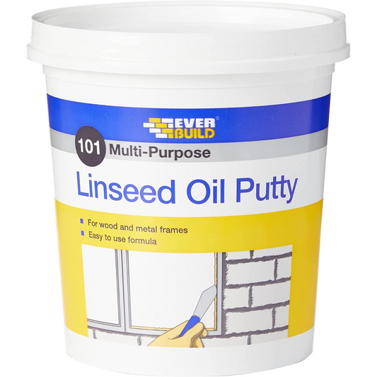 Everbuild 101 Multi-Purpose Linseed Oil Putty Natural 2kg | Daily Supplies