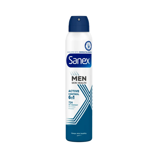 Sanex Men Active Control 6 in 1 Antiperspirant 72h 200ml | Daily Supplies