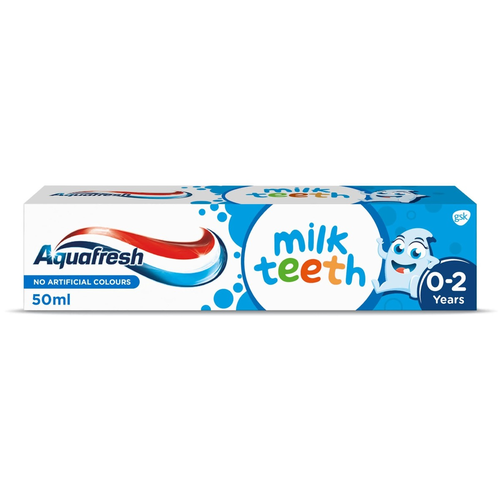 Aquafresh Milk Teeth Toothpaste 0-2 Years Kids 50ml | Daily Supplies