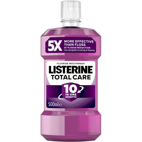 Listerine Mouthwash Total Care Anti-Bacterial Clean Mint 500ml | Daily Supplies