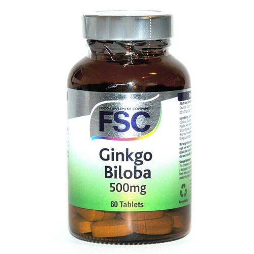 FSC 500mg Ginkgo Biloba Tablets 60 Tablet | Daily Supplies